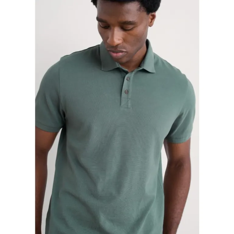 Seasalt Cornwall Men's Balefire Polo in GOTS-Certified Organic Cotton Jersey | Tops & T-shirts