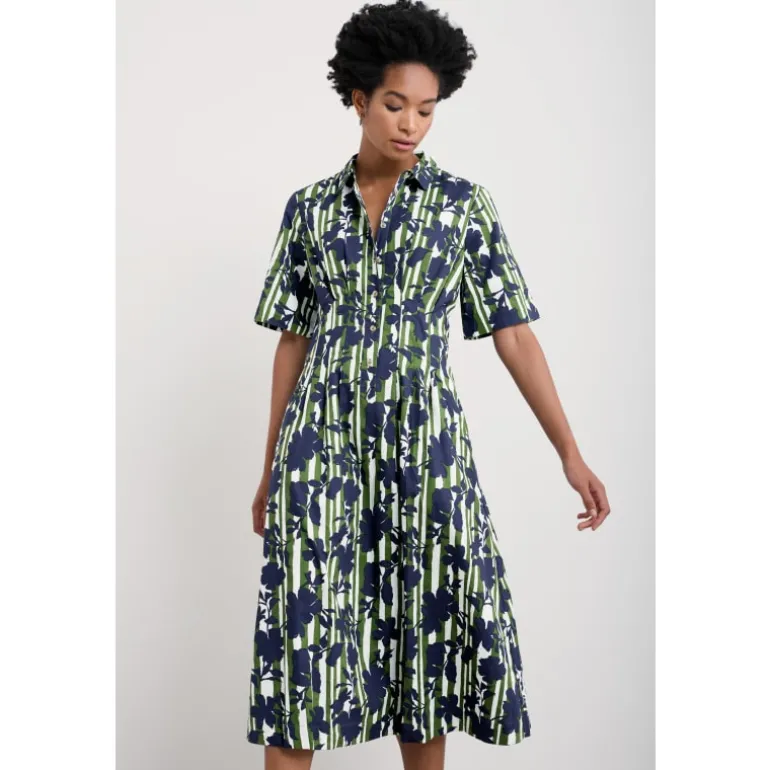 Seasalt Cornwall Wild Liquorice Shirt Dress in GOTS-Certified Organic Cotton | Women Dresses